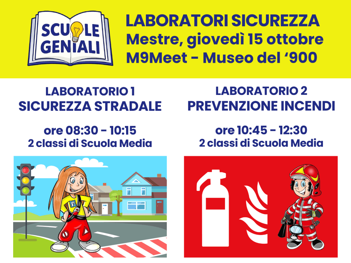 ISCRIZIONI Laboratori gratuiti Sicurezza Stradale e Prevenzione&nbsp;Incendi