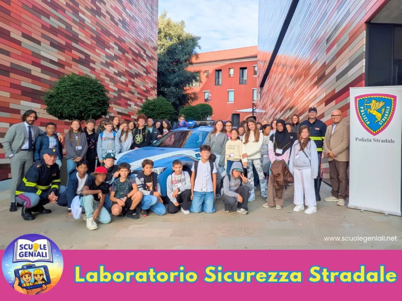 🚨🚔Laboratorio Sicurezza Scuole Geniali con la Polizia Stradale&nbsp;⚠️🚸